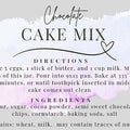 Chocolate Cake Mix