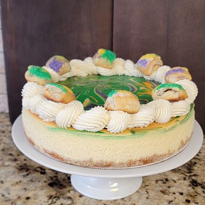 King Cake Cheesecake - 8 Inch Regular