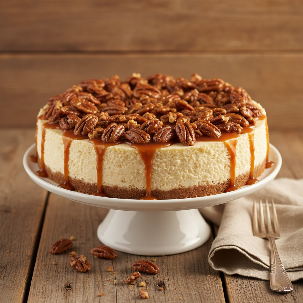 Pecan Praline Cheesecake