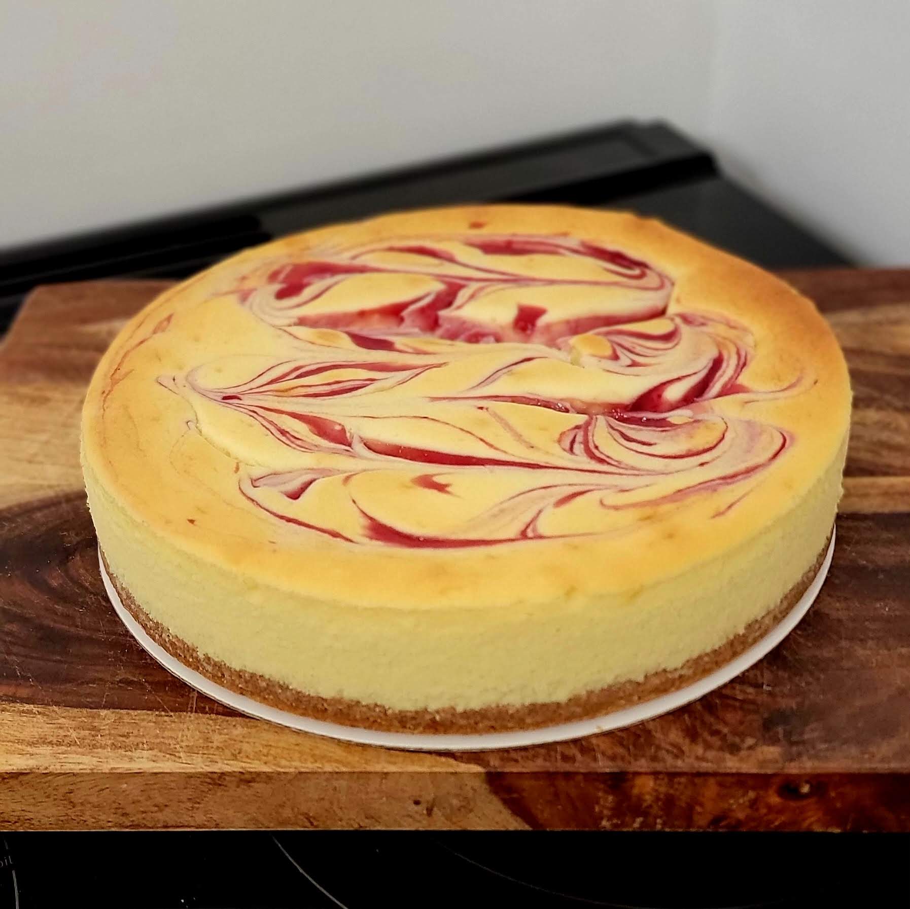 White Chocolate Raspberry Cheesecake