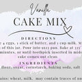 Vanilla Cake Mix