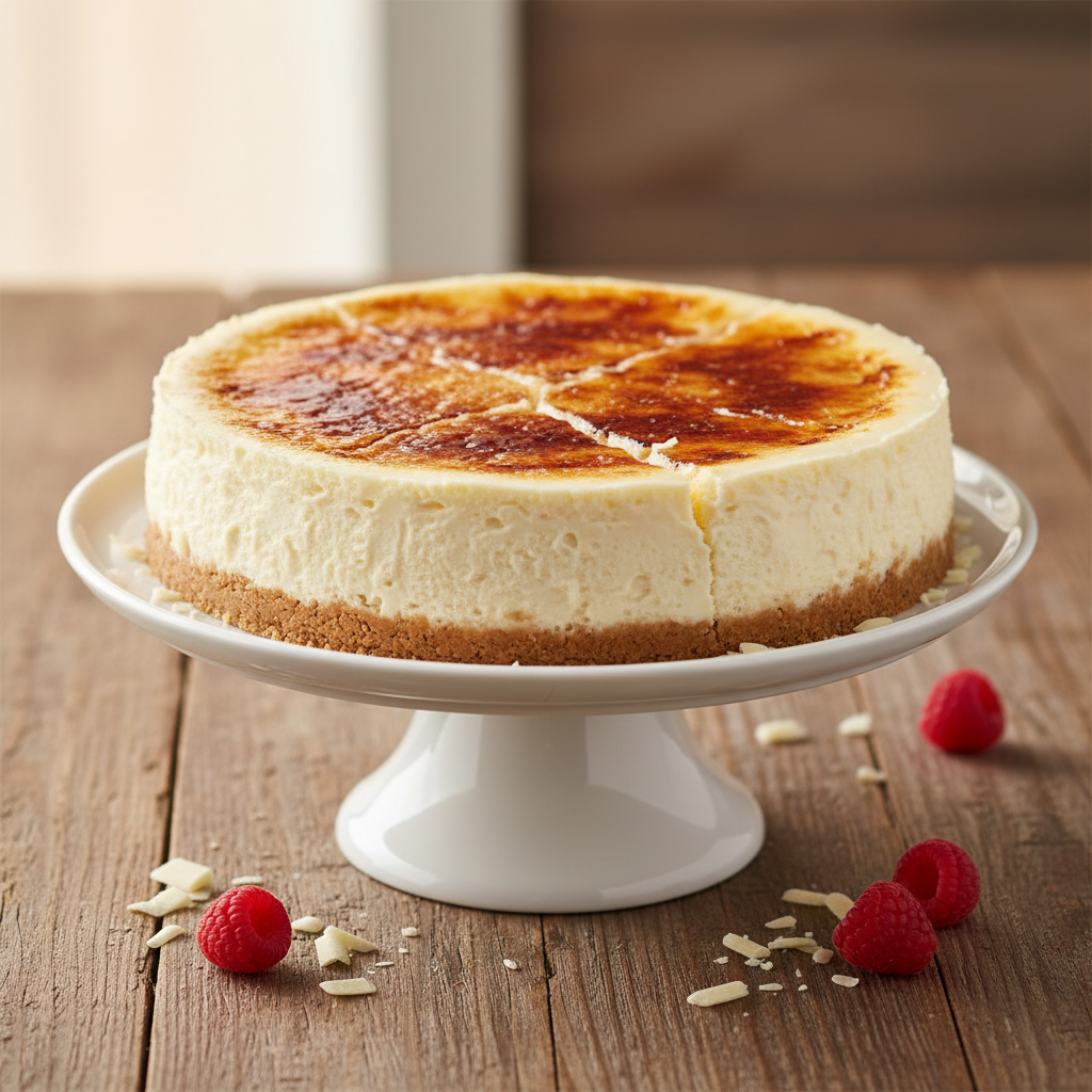 White Chocolate Creme Brulee Cheesecake